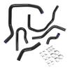 ALMULOO Radiator Hose Compatible with 1992-2000 Honda Civic 1.6l Sohc D15 D16 EG EK 6PCS Silicone Black view 1
