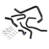 ALMULOO Radiator Hose Compatible with 1992-2000 Honda Civic 1.6l Sohc D15 D16 EG EK 6PCS Silicone Black view 3