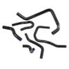 ALMULOO Radiator Hose Compatible with 1992-2000 Honda Civic 1.6l Sohc D15 D16 EG EK 6PCS Silicone Black view 4