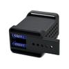 3D-Printed Matte Black Solid State Drive Stand for Samsung T9 SSD Holder BracketSecure Storage Case with Slide-Out Cover, Cooling Vents & Type-C Cable Slot (Two Slots) view 2
