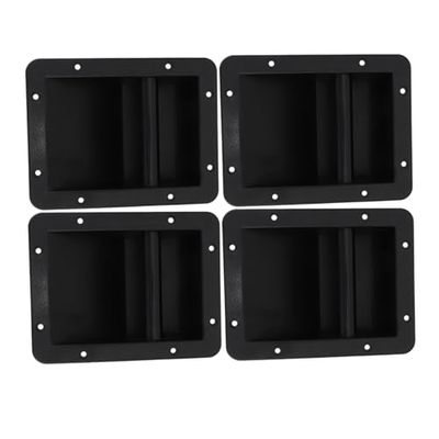 UTHCLO 4pcs Plastic Speaker Carry Handles for Amplifier Replacement, Sturdy Side Grips for Stage and Cabinet Audio Equipment, Compatible with Guitar Amplifier Cases