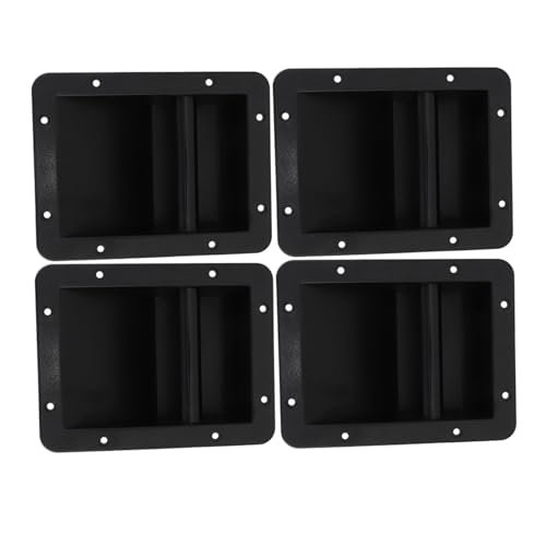 UTHCLO 4pcs Plastic Speaker Carry Handles for Amplifier Replacement, Sturdy Side Grips for Stage and Cabinet Audio Equipment, Compatible with Guitar Amplifier Cases