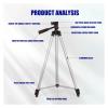 ADBWEKKF Adjustable 360 Degree Rotation 50cm-150cm Projector Tripod Stand Floor Stand Speaker Stand view 2