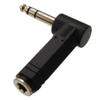 UCCKEYI 4-Piece 1/4" (6.35mm) TRS Stereo Right-Angle Audio Adapter Kit  Male-to-Female, Space-Saving Angle, Professional-Grade Contacts view 4