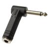 UCCKEYI 2X 90 1/4" (6.35mm) TS Mono Male-to-Female Right-Angle Adapter Professional Audio Interconnect, EMI-Shielded, Compact Form Factor view 3