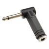 UCCKEYI 2X 90 1/4" (6.35mm) TS Mono Male-to-Female Right-Angle Adapter Professional Audio Interconnect, EMI-Shielded, Compact Form Factor view 4