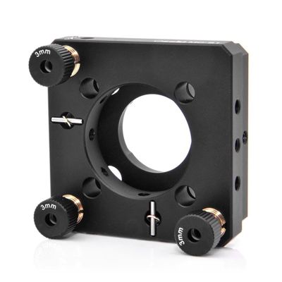 30mm Cage-Type Lens Mount, Cage-Type Optical Lens Holder, Universal Coaxial Lens Holder, 3mm Linear Movement, Can Mount 1-inch/25mm Optics Lens, for Optical Experiments(Smooth Holes)