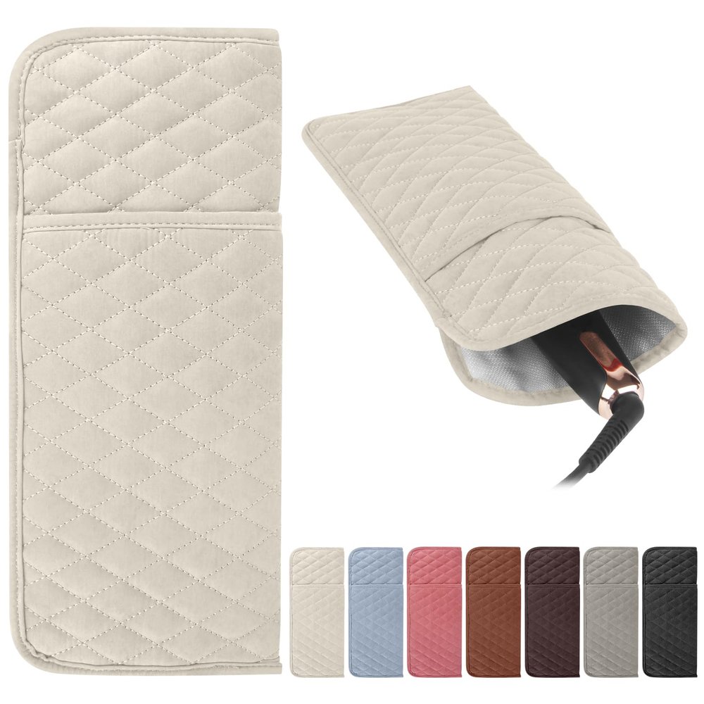 WRORUNER Heat Resistant Hair Tools Organizer Cover Bag(13.8" x 5.5")