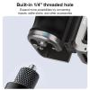 SZZCNOX Handle Grip Kit for DJI DJI Osmo Action 5 Pro/4/3 with Cage, Metal Street Photography Handle Set for DJI Osmo Action 5 Pro/4/3 Camera, with Magnetic Adapter Mount, Cold Shoe, Shutter Button view 3