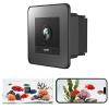 2K HD Aquarium Camera, Fish Tank Underwater WiFi Camera with Night Vision Function, 140  Wide-Angle Anti Glare and Anti Reflection, Bidirectional Audio Band AI Intelligent Detection (Black) view 1
