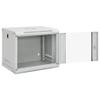9U Wall Mounted Network Cabinet 19" IP20 (Grey,20.9" x 15.7" x 11.8") view 2