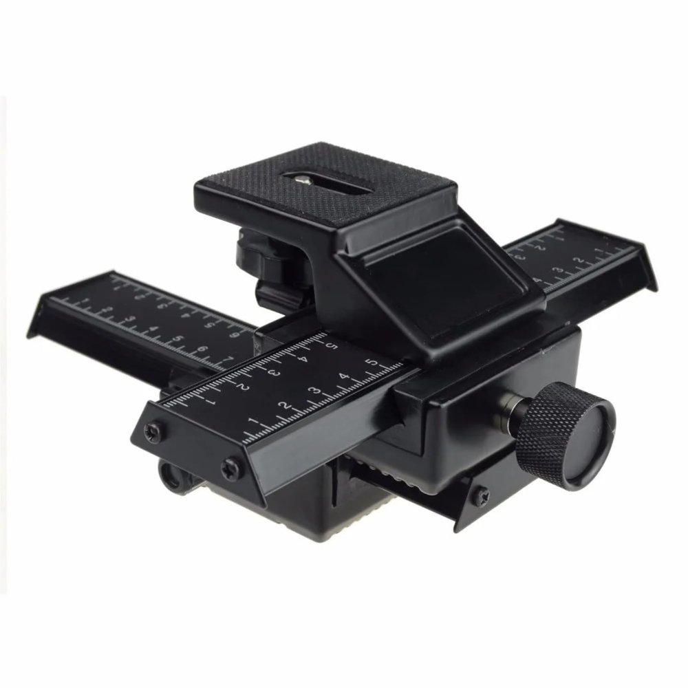 Compatible for Canon Nikon PENTAX Special Design 4-Way Macro Focusing Rail Slider
