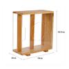 tanyunji001 CD Storage Rack, Vinyl Record Storage Holder, LP Box with Solid Wood Frame(Natural) view 2