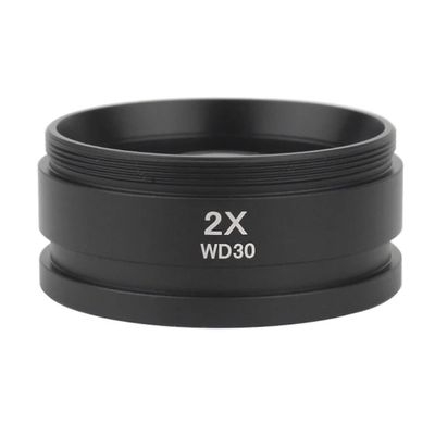 Astronomical Telescope Accessories WD165 0.5X 0.7X 1.5X 2.0X Auxiliary Objective Lens Thread 48mm Barlow Lens for Stereo Microscope (2.0X)