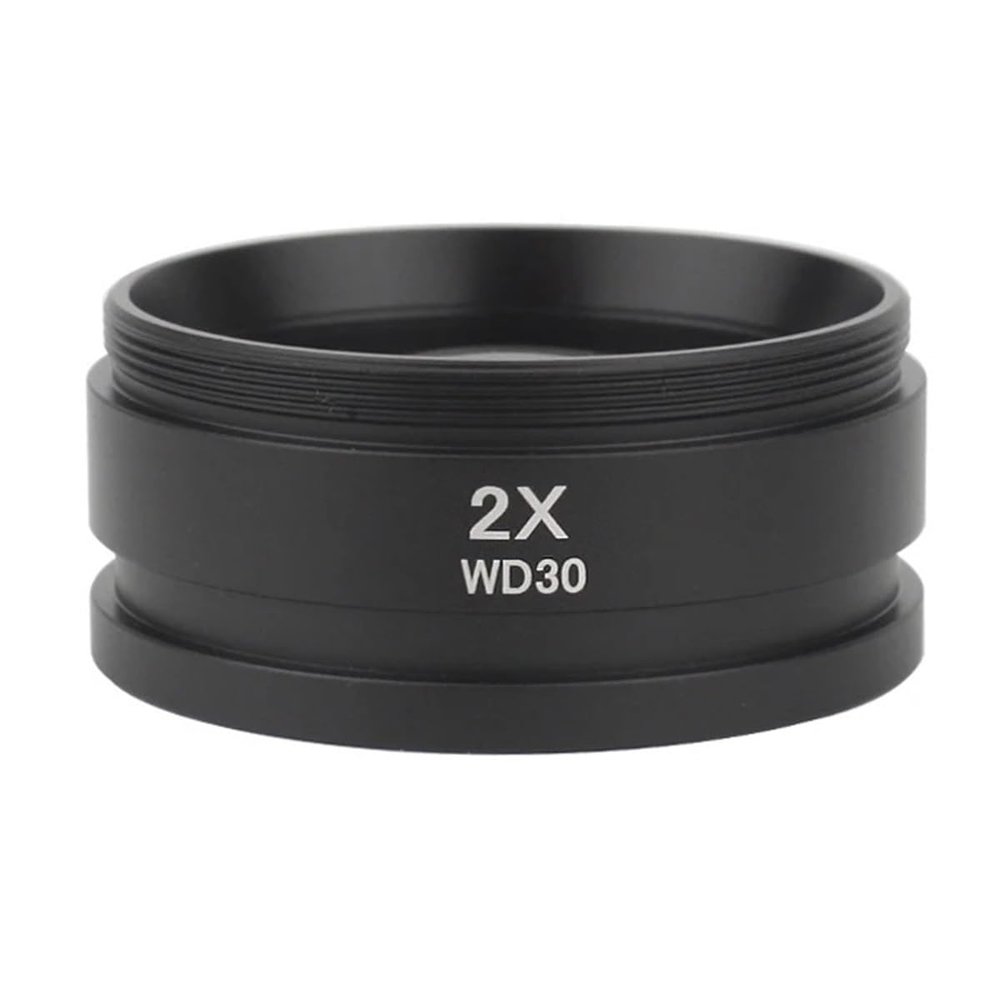 Astronomical Telescope Accessories WD165 0.5X 0.7X 1.5X 2.0X Auxiliary Objective Lens Thread 48mm Barlow Lens for Stereo Microscope (2.0X)