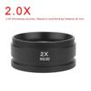 Astronomical Telescope Accessories WD165 0.5X 0.7X 1.5X 2.0X Auxiliary Objective Lens Thread 48mm Barlow Lens for Stereo Microscope (2.0X) view 2