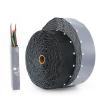 100FT Reusable Snap Closure Cable Wrap PVC Sleeving, Flame Retardant VTM-0, Easy Install Wire Management, 5~ 221 for Home Office, Server Rack & Electricians(57mm) view 1