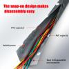 100FT Reusable Snap Closure Cable Wrap PVC Sleeving, Flame Retardant VTM-0, Easy Install Wire Management, 5~ 221 for Home Office, Server Rack & Electricians(57mm) view 3