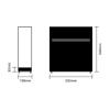 tanyunji001 CD Storage Rack, Vinyl Record Holder, Desktop Storage Box with Stainless Steel Feet, Large Capacity Acrylic Rack Cube view 2
