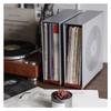 tanyunji001 CD Storage Rack, Vinyl Record Holder, Desktop Storage Box with Stainless Steel Feet, Large Capacity Acrylic Rack Cube view 3