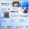 Lenovo IdeaCentre I All-in-One Desktop for Home Office, 16GB DDR5 RAM, 1TB SSD, AMD Ryzen 5 7535HS, 27" FHD Touchscreen 100Hz, Webcam, Wireless KB & M, W11H, Bundle with ADATA 64GB USB Flash Drive view 2