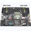 1pcs Laptop CPU Cooling Fan for 17 HDR XA XB YD WA RP77 RP77XA RP77WA 17G XB YC RX7G(CPU and GPU Fan) view 3
