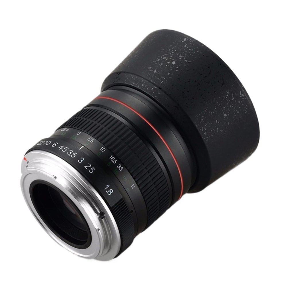 Compatible for Canon EOS 600D 550D 700D 1300D 6D 7D Sony Nikon DSLR 85mm F1.8 Full Frame Manual Focus Portrait Lens(Nikon F)