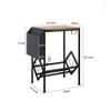 tanyunji001 CD Storage Rack, Home CD storage rack carbon steel creative living room small side table vinyl record simple bookshelf view 2
