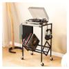 tanyunji001 CD Storage Rack, Home CD storage rack carbon steel creative living room small side table vinyl record simple bookshelf view 3