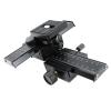 Compatible for Close-up Shooting 4-Way Macro Focusing Rail Slider Aluminum Alloy Plastic Guider view 2
