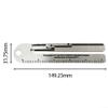 Stainless Steel Roof Shingle Gauge Tool, Inch Engineering Measuring Tool for Shingle Measurement, Tile Cutting, and Roofing Projects  2-Pack Silver Roof Gauge view 2