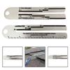Stainless Steel Roof Shingle Gauge Tool, Inch Engineering Measuring Tool for Shingle Measurement, Tile Cutting, and Roofing Projects  2-Pack Silver Roof Gauge view 3