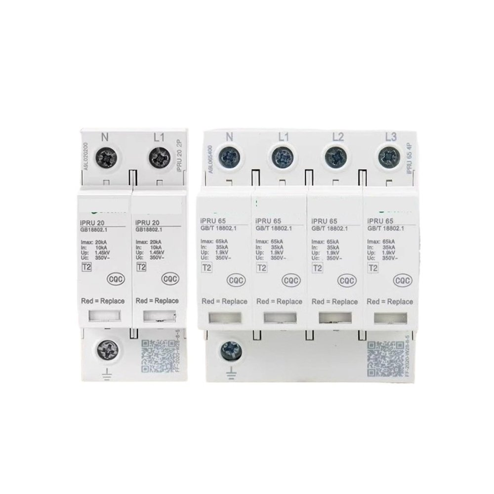 1pcs Surge Protector IPRU 4P40KA65KA20KA IPR4P Lightning Arrester Surge Protection(4P 3P N,80KA)