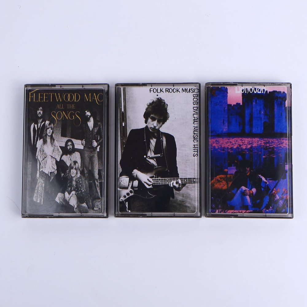 Inspired Folk Rock Music Cassette | Fan-Made Handmade Tape | Warm Analog Retro Sound (Lot of 3)