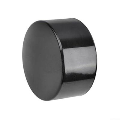Stainless Steel Handrail End Cap for Round Stair Treads  Rust-Resistant Round Handrail Cover Fitting, Fits 45mm and 50mm Diameter Rails, 4-Pack, Black(45mm)