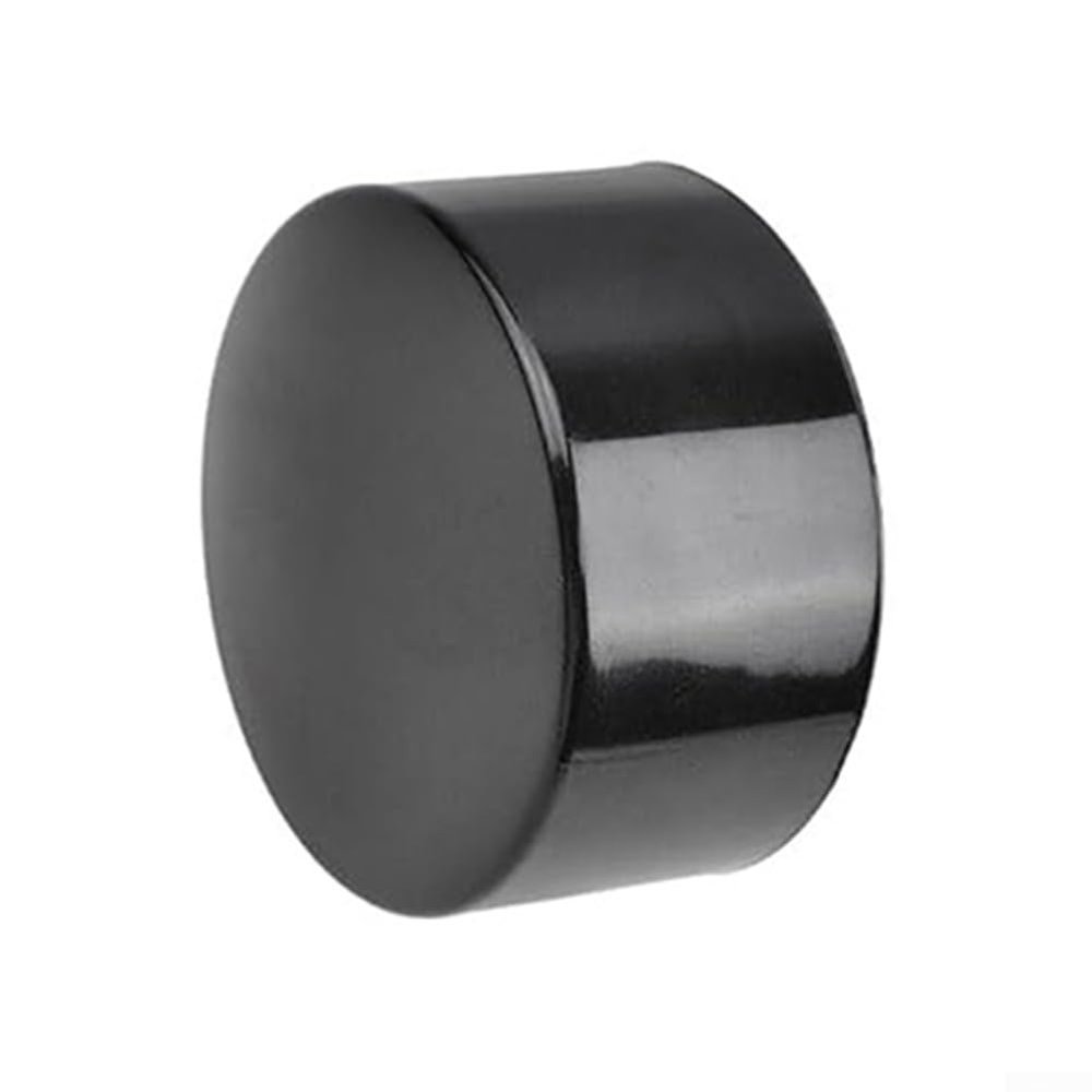 Stainless Steel Handrail End Cap for Round Stair Treads Rust-Resistant Round Handrail Cover Fitting, Fits 45mm and 50mm Diameter Rails, 4-Pack, Black(45mm)