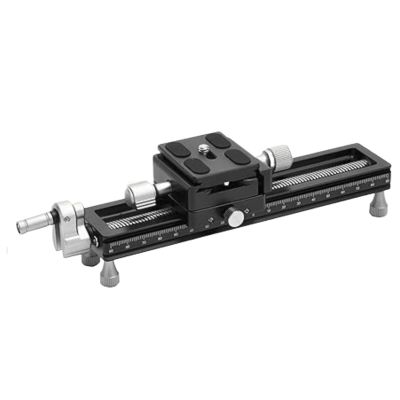 Compatible for DSLR FT-100 PRO Macro Focusing Rail Rack Slider for Close-up Macro Photography