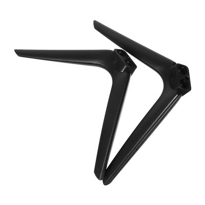 SEWCHICS No-Drill Tabletop Television Support Stand Base with 15mm Dual-Hole Plastic Feet, Stable Tv Mount Replacement for Bedroom and Living Room Monitors and Projectors