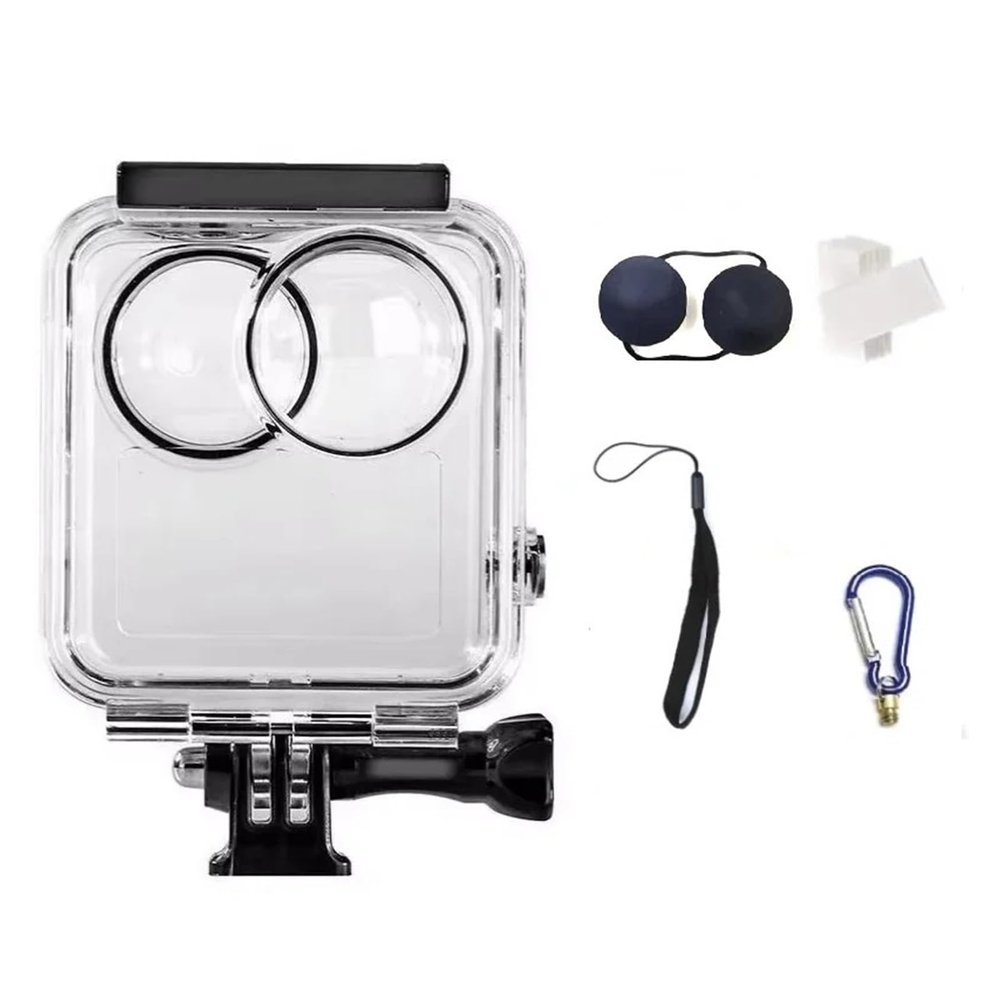 Compatible for GoPro Max, 360 Waterproof Case Underwater Diving Housing Protection Cover Frame for Action Camera(Options B)