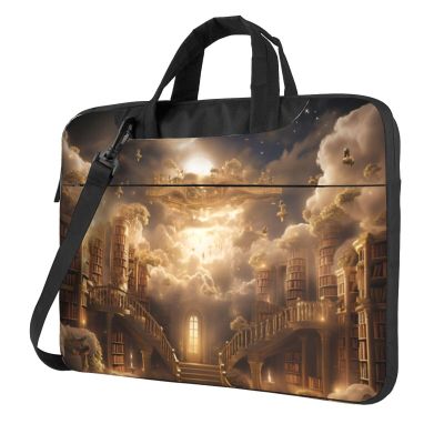 13/14/15.6" Laptop Shoulder Bag with Accessory Pocket, Black, 13 inch