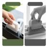 Detachable Cleaning Brush  Plastic Groove Brush for Narrow Cleaning, Track & Door Frame Cleaning, Hard-to-Reach Corner Brush with Ergonomic Handle, 14 x 2 x 10(White) view 2