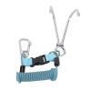 Hamwesh Diving Lanyard, Stainless Steel Double End Snap Clamp/Holder Spring Coiled Lanyard with Arrow Storage Case Buckle for Cameras Dive Lights (Blue) view 1