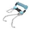 Hamwesh Diving Lanyard, Stainless Steel Double End Snap Clamp/Holder Spring Coiled Lanyard with Arrow Storage Case Buckle for Cameras Dive Lights (Blue) view 2