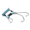 Hamwesh Diving Lanyard, Stainless Steel Double End Snap Clamp/Holder Spring Coiled Lanyard with Arrow Storage Case Buckle for Cameras Dive Lights (Blue) view 4