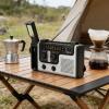 Sanpyl Emergency Radio, 1200mAh Solar Hand Crank Weather Radio with AM FM SW, Flashlight, for Outdoor Camping view 4