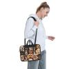nqwawe Ultra Slim Lightweight Dogs Pattern Print Laptop Shoulder Bag With Handle Adjustable Strap For Men Women Office Travel view 3