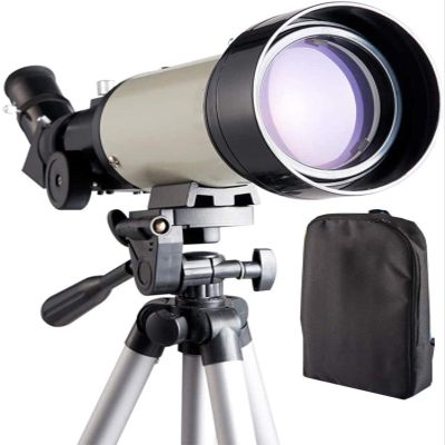 70mm Aperture 400mm Astronal Refractor Telescope  Portable Outdoor Telescope for Kids, Adults & Beginners with Adjustable Tripod & Backpack