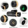 12-16x50 High Zoom Monocular Telescope with BAK4 Prism Lens, Portable with Smartphone Adapter & Tripod  Perfect for Bird Watching view 4