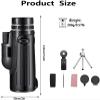 40x60 High Powered Monocular for Adults - Wide Angle Telescope for Bird Watching, Stargazing, and Mobile Phone Photography with Night Vision view 2