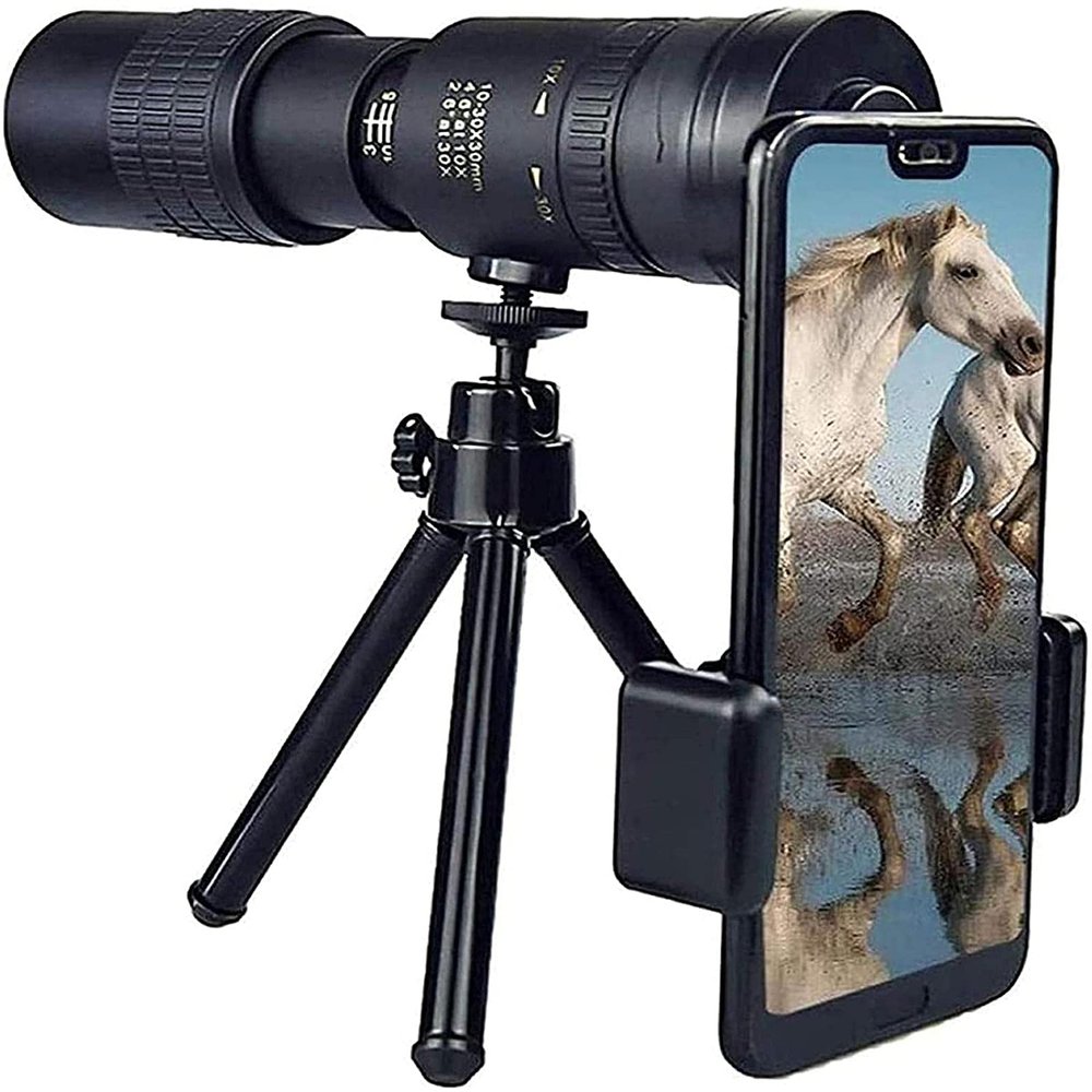 4K Telephoto Zoom Monocular Telescope 10-300x40mm  Perfect for Concerts, Sports Events, and Bird Watching  Ideal for Travel